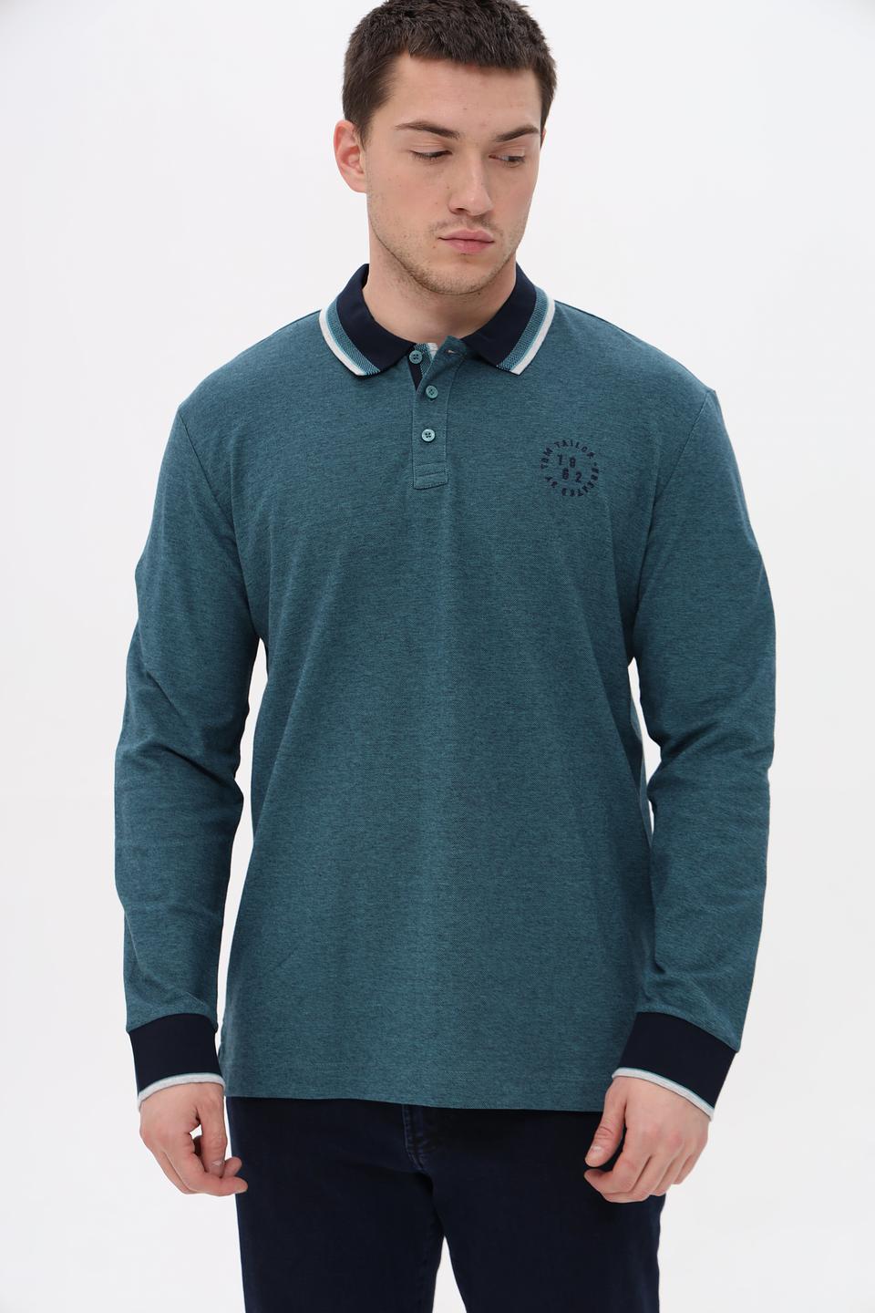 Поло Tom Tailor мужское бирюзовое