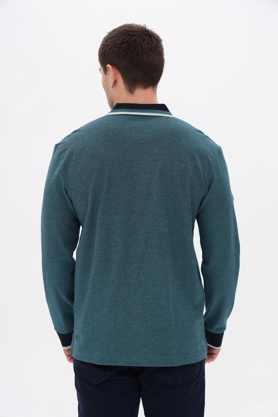 Поло Tom Tailor мужское бирюзовое