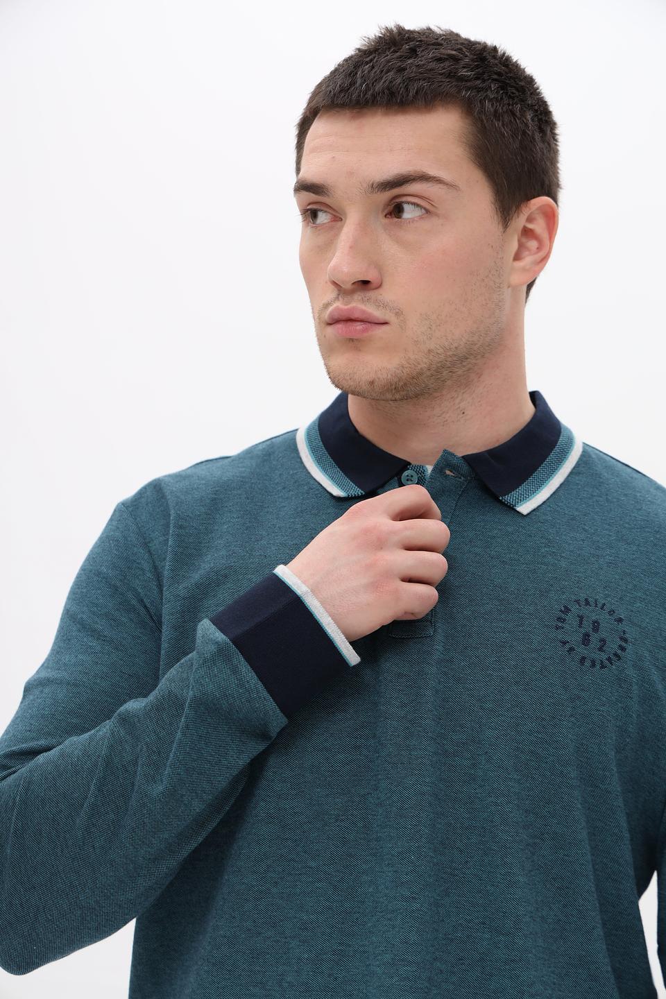 Поло Tom Tailor мужское бирюзовое