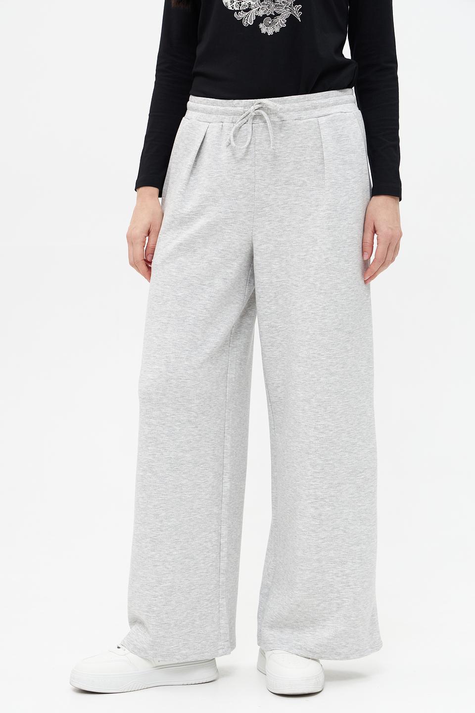 Брюки клёш Broadway серые