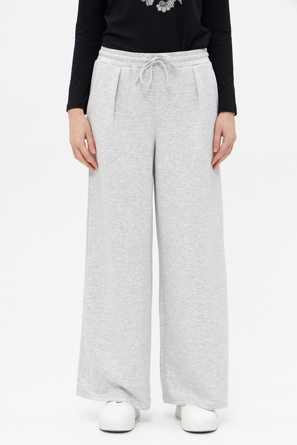 Брюки клёш Broadway серые