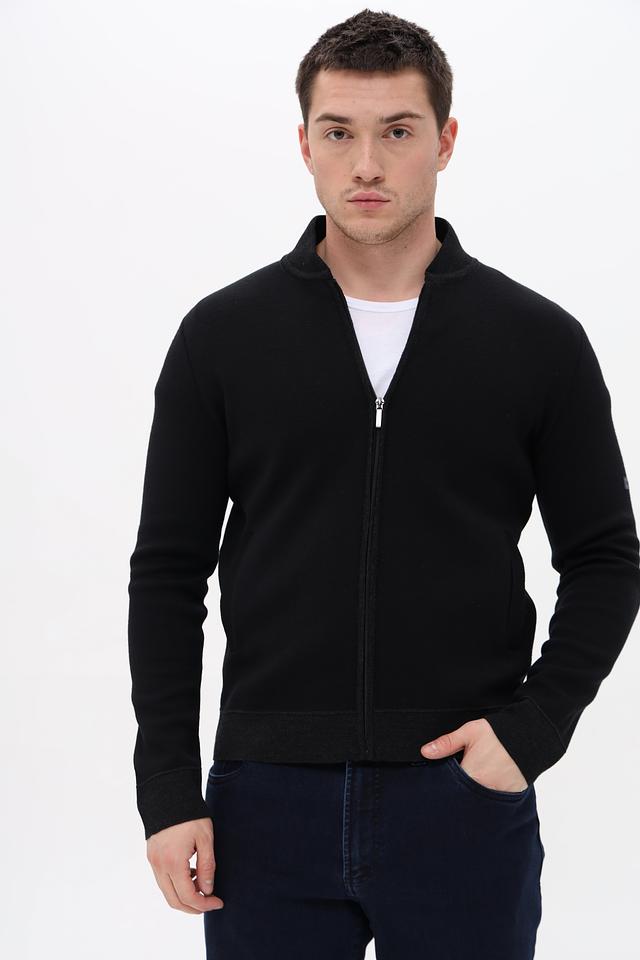 Кардиган Monte Carlo чёрный на молнии