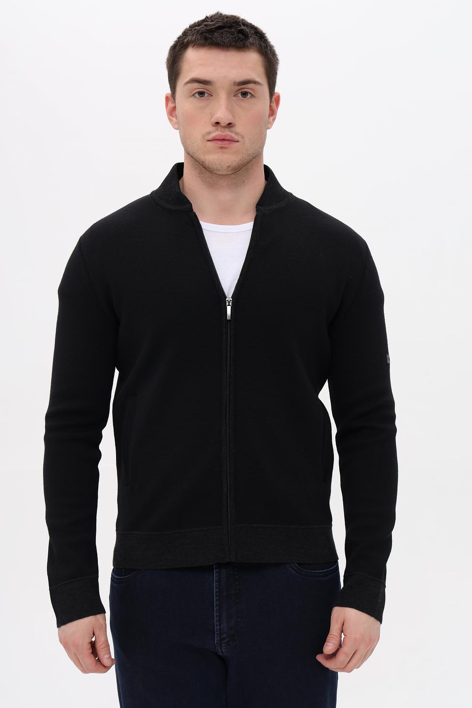 Кардиган Monte Carlo чёрный на молнии