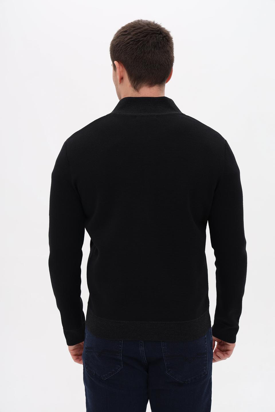 Кардиган Monte Carlo чёрный на молнии