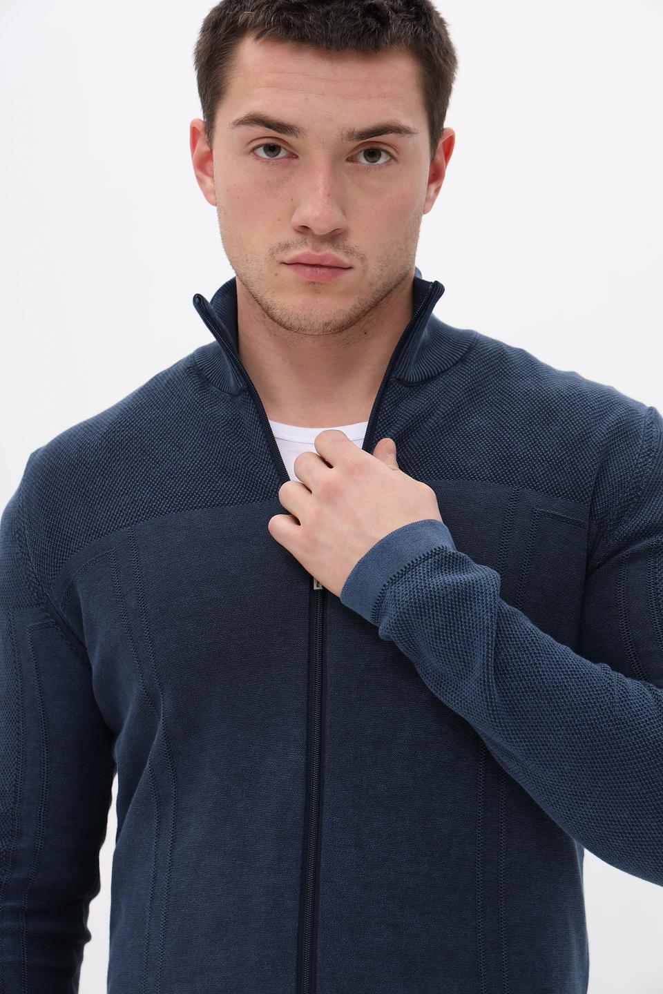 Кардиган Monte Carlo мужской тёмно-синий