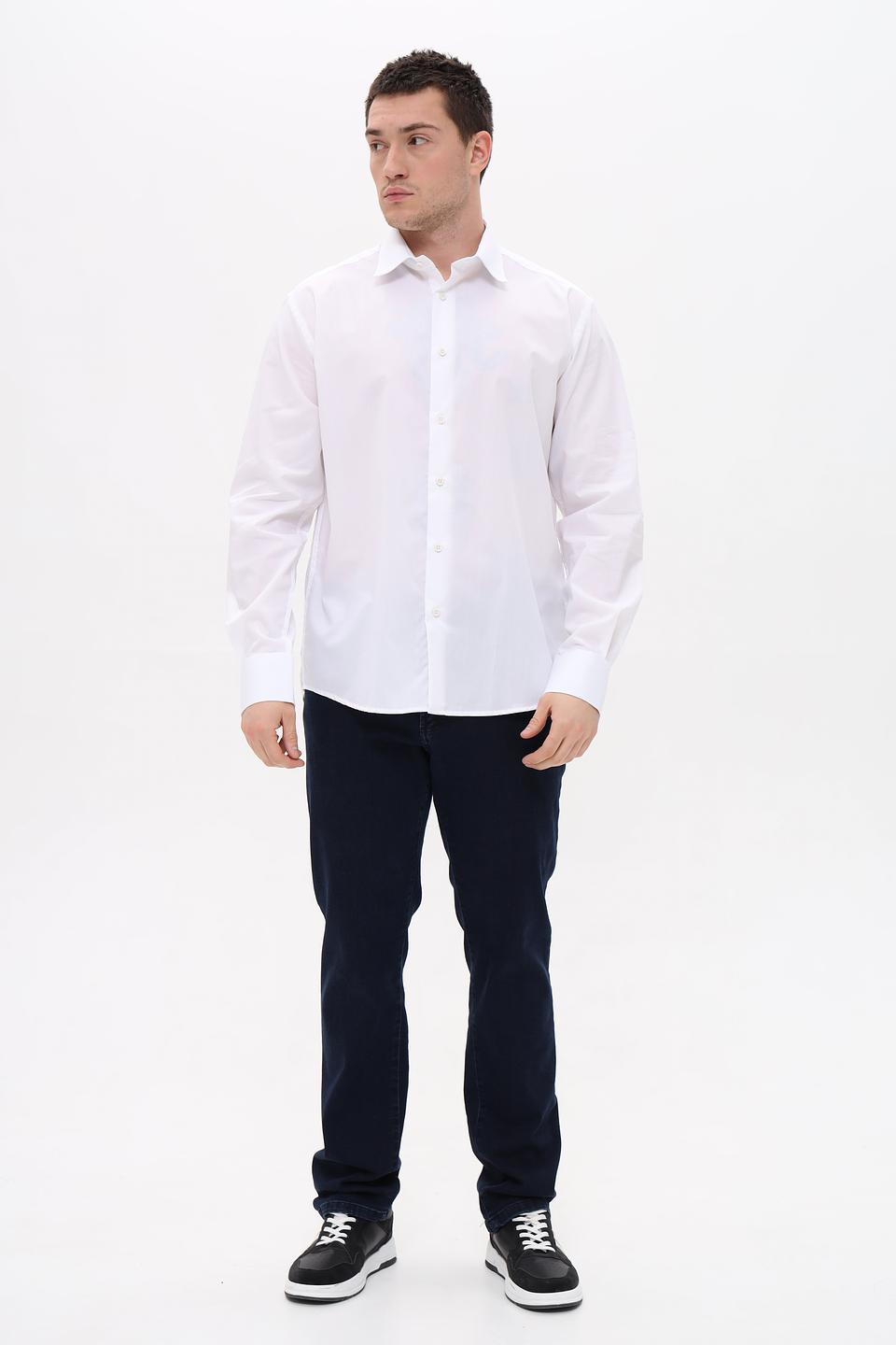 Рубашка Sea Barrier белая приталенная