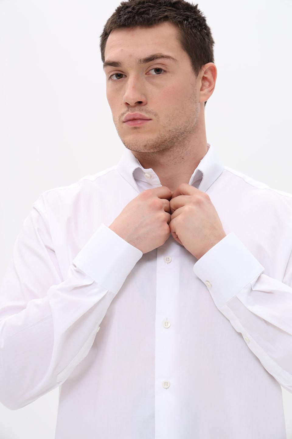 Рубашка Sea Barrier белая приталенная