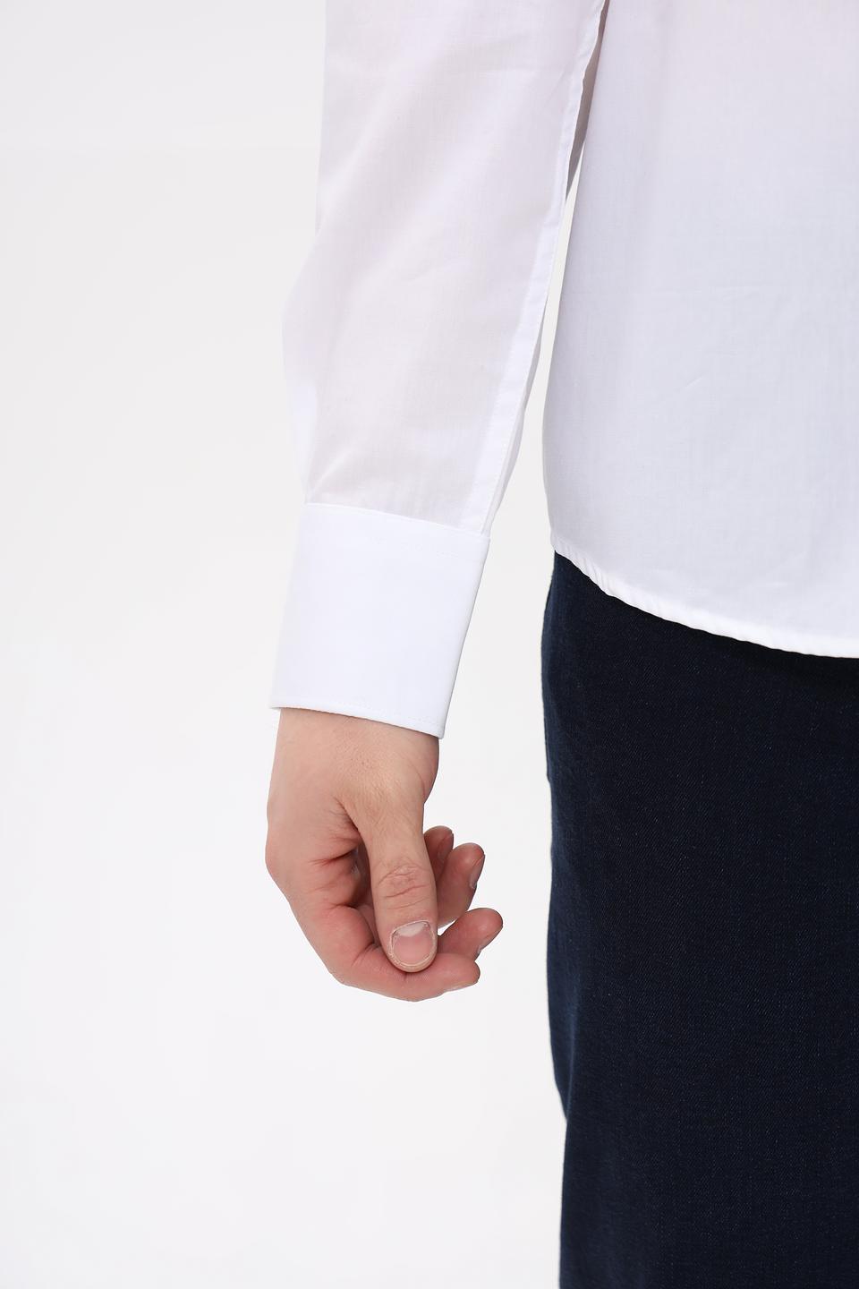 Рубашка Sea Barrier белая приталенная