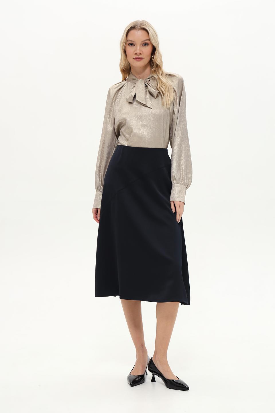 Блуза Taifun с бантом золотистый