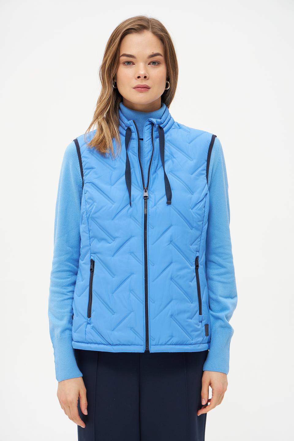 Жилет Rabe collection стеганый голубой