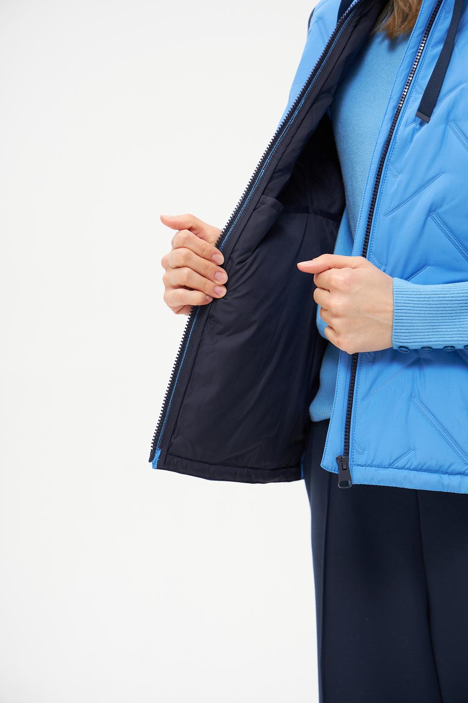 Жилет Rabe collection стеганый голубой