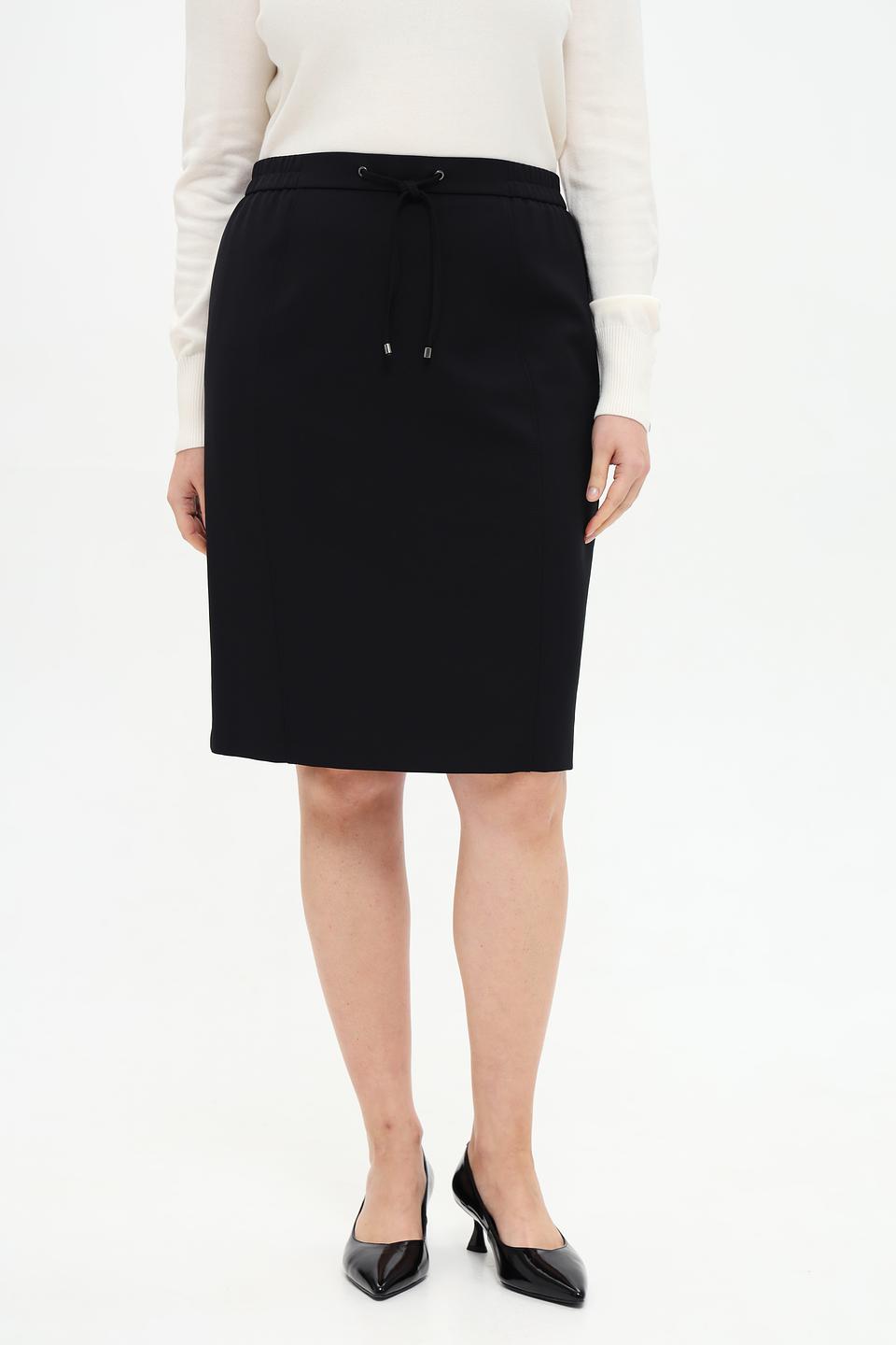 Юбка Frank Walder с поясом чёрная