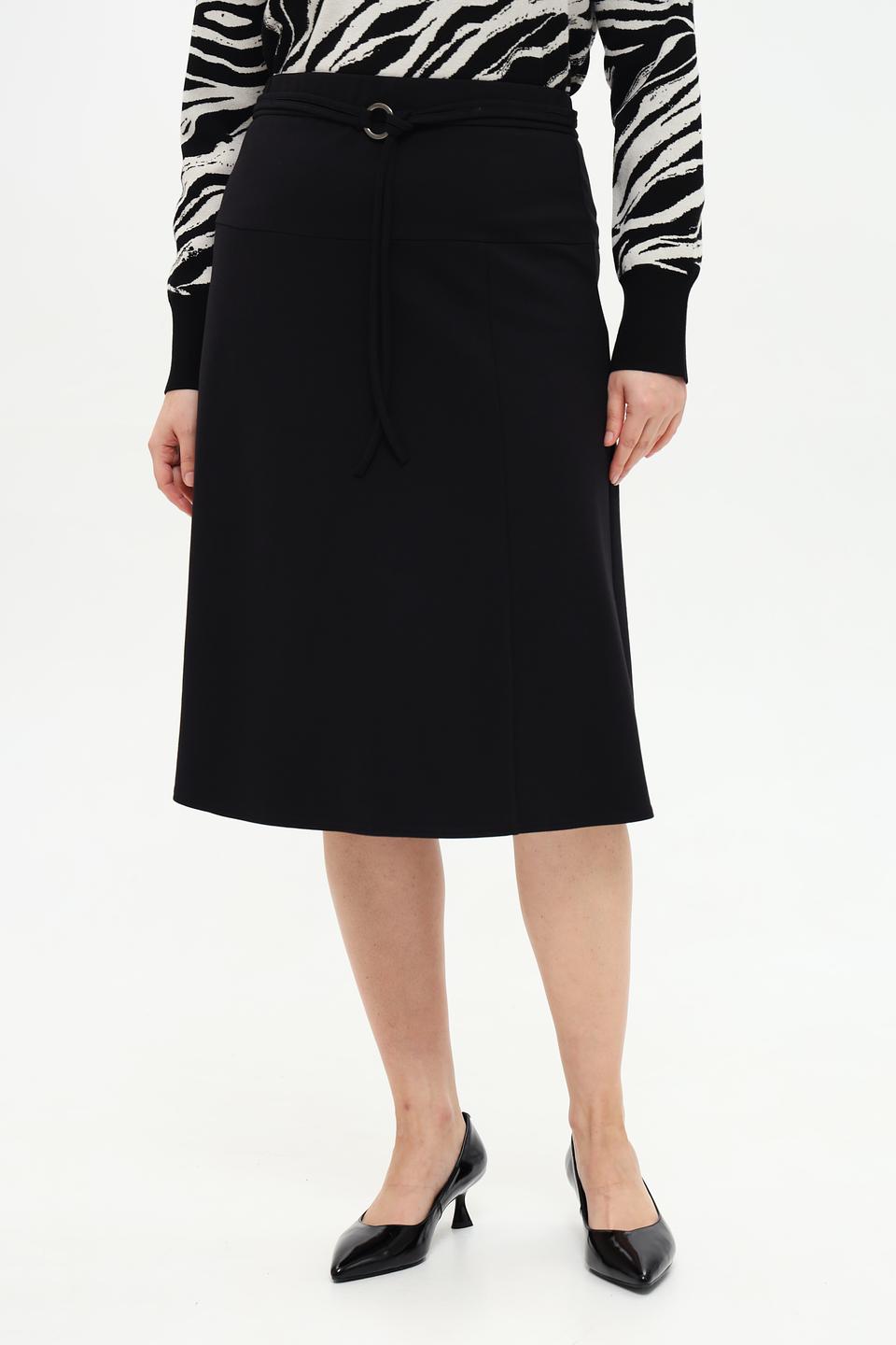 Юбка Frank Walder чёрная с поясом