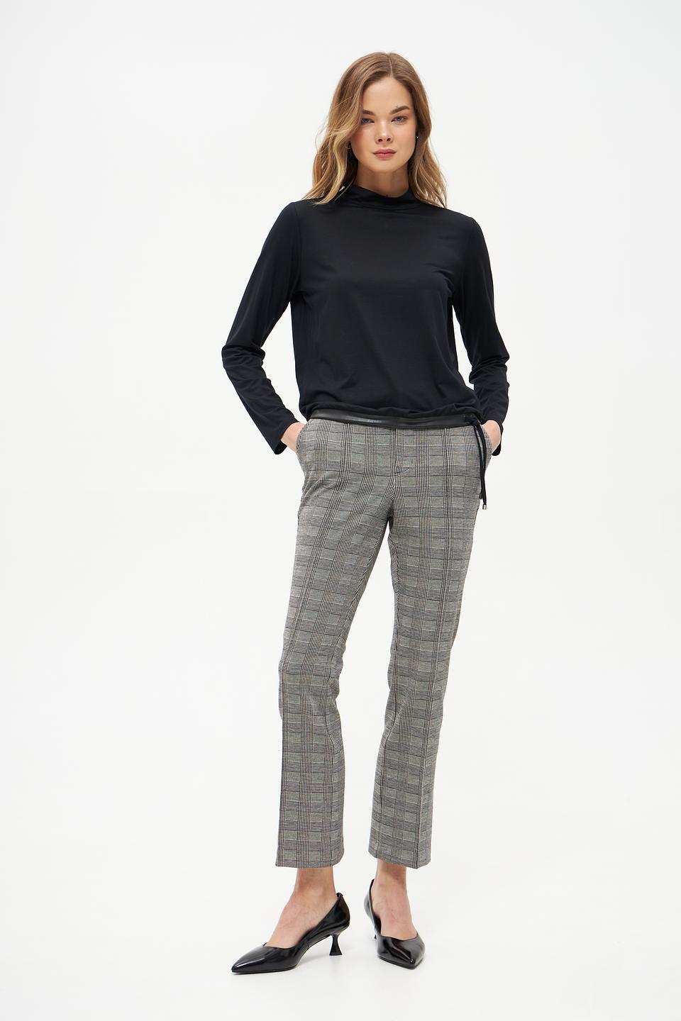 Брюки классические в клетку Oui
