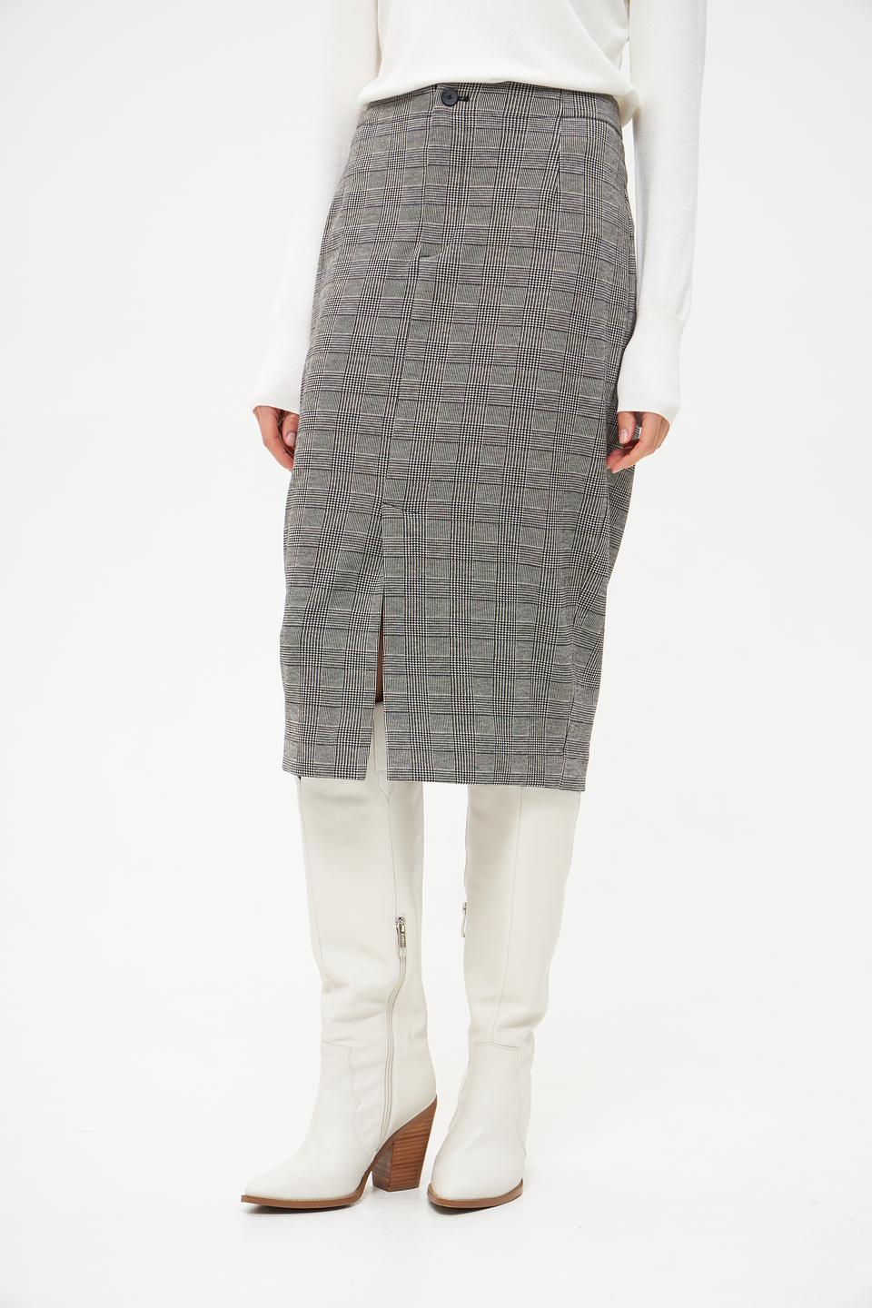 Юбка Oui в клетку миди