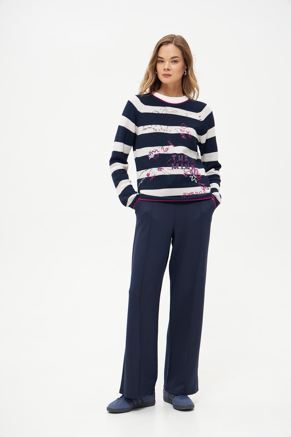 Пуловер Rabe collection в полоску