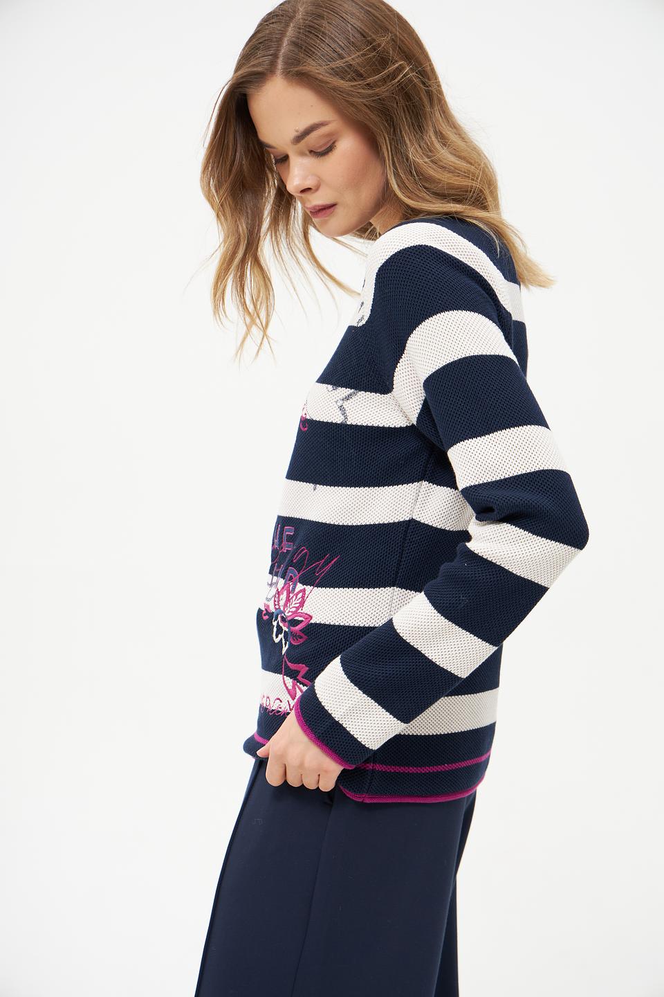 Пуловер Rabe collection в полоску