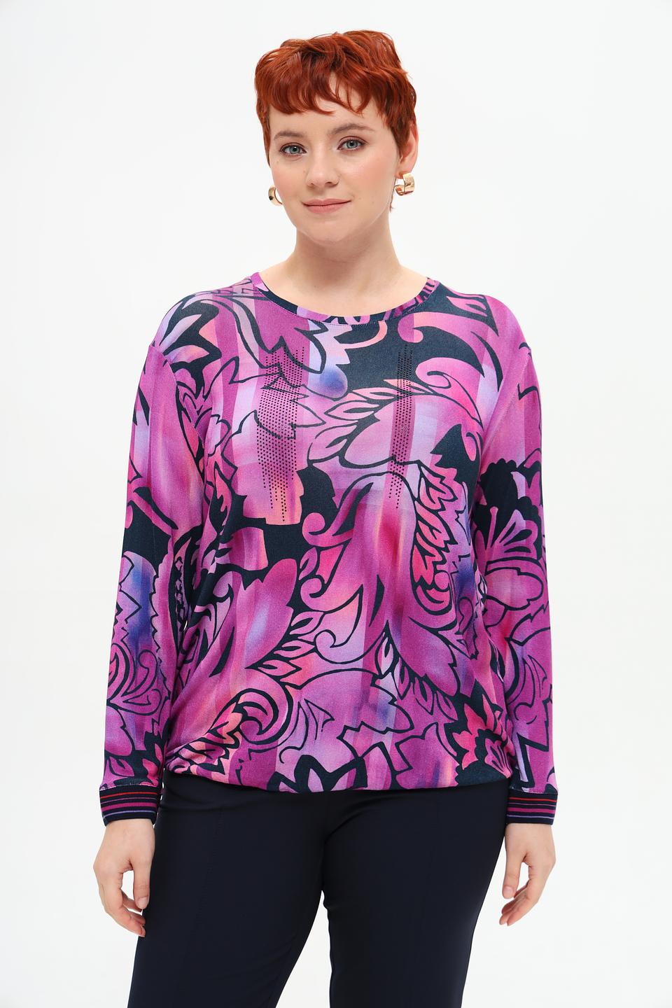 Футболка Rabe collection с принтом фуксия