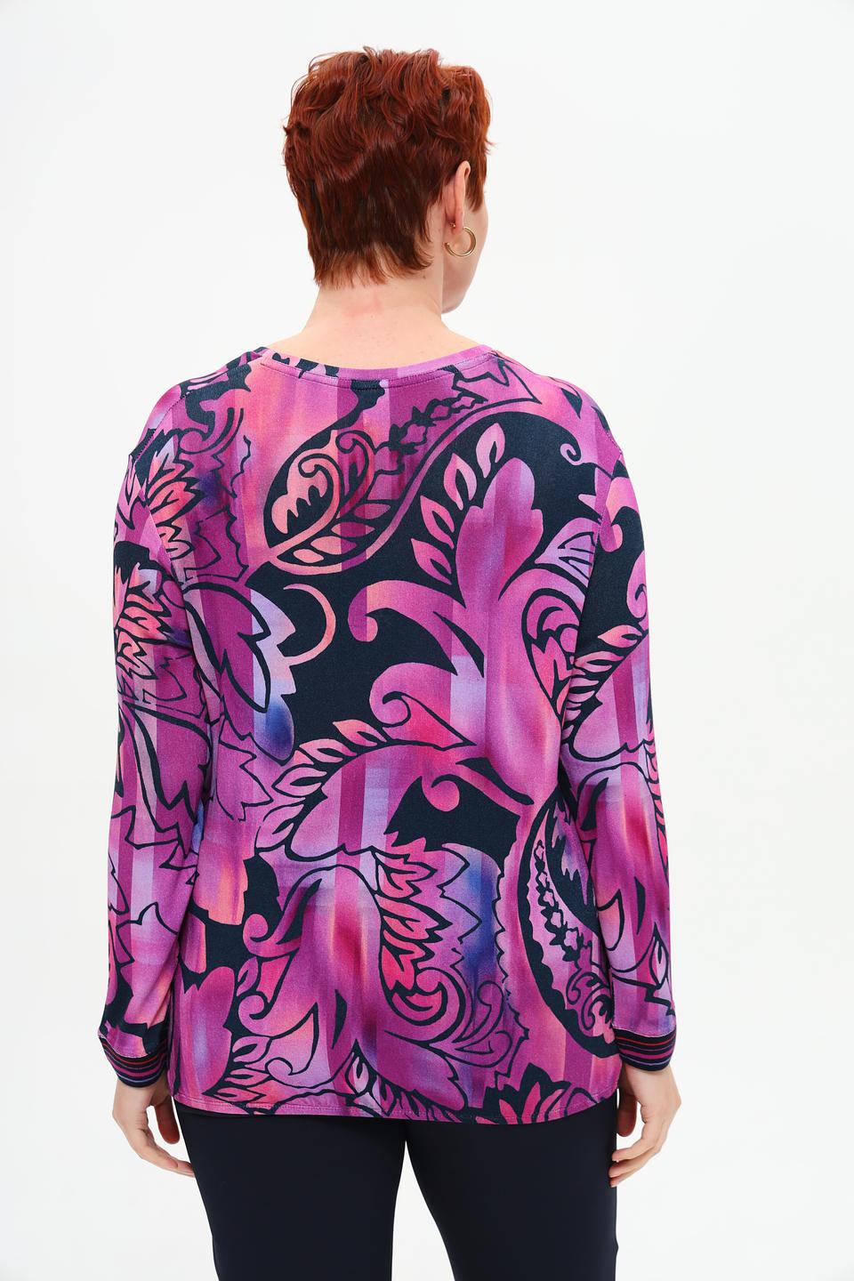 Футболка Rabe collection с принтом фуксия