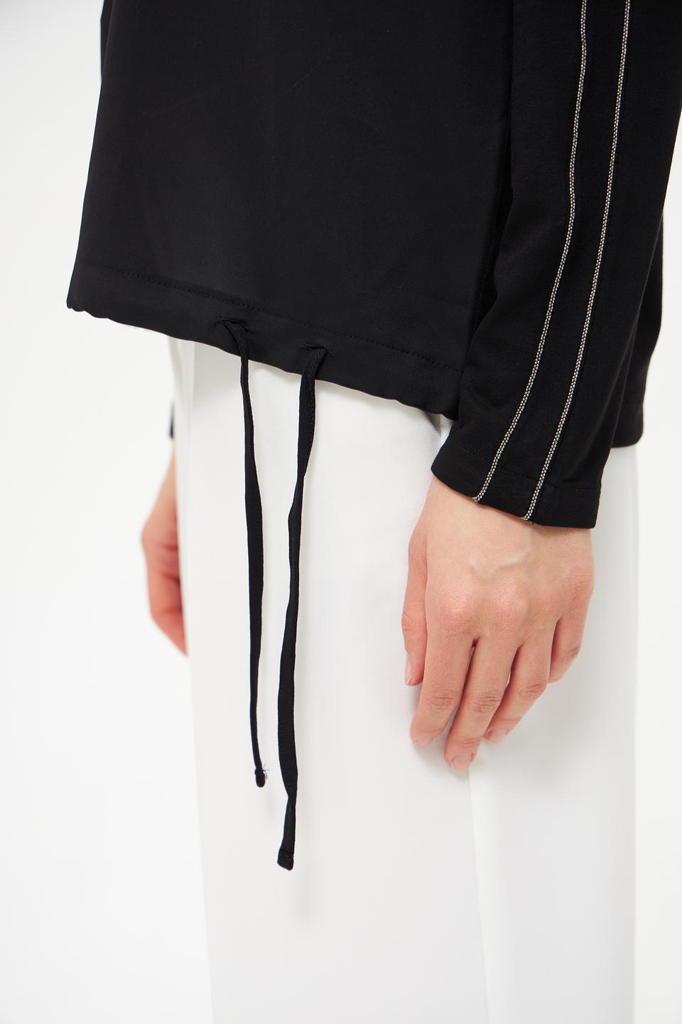 Блуза Monari с полоской чёрная