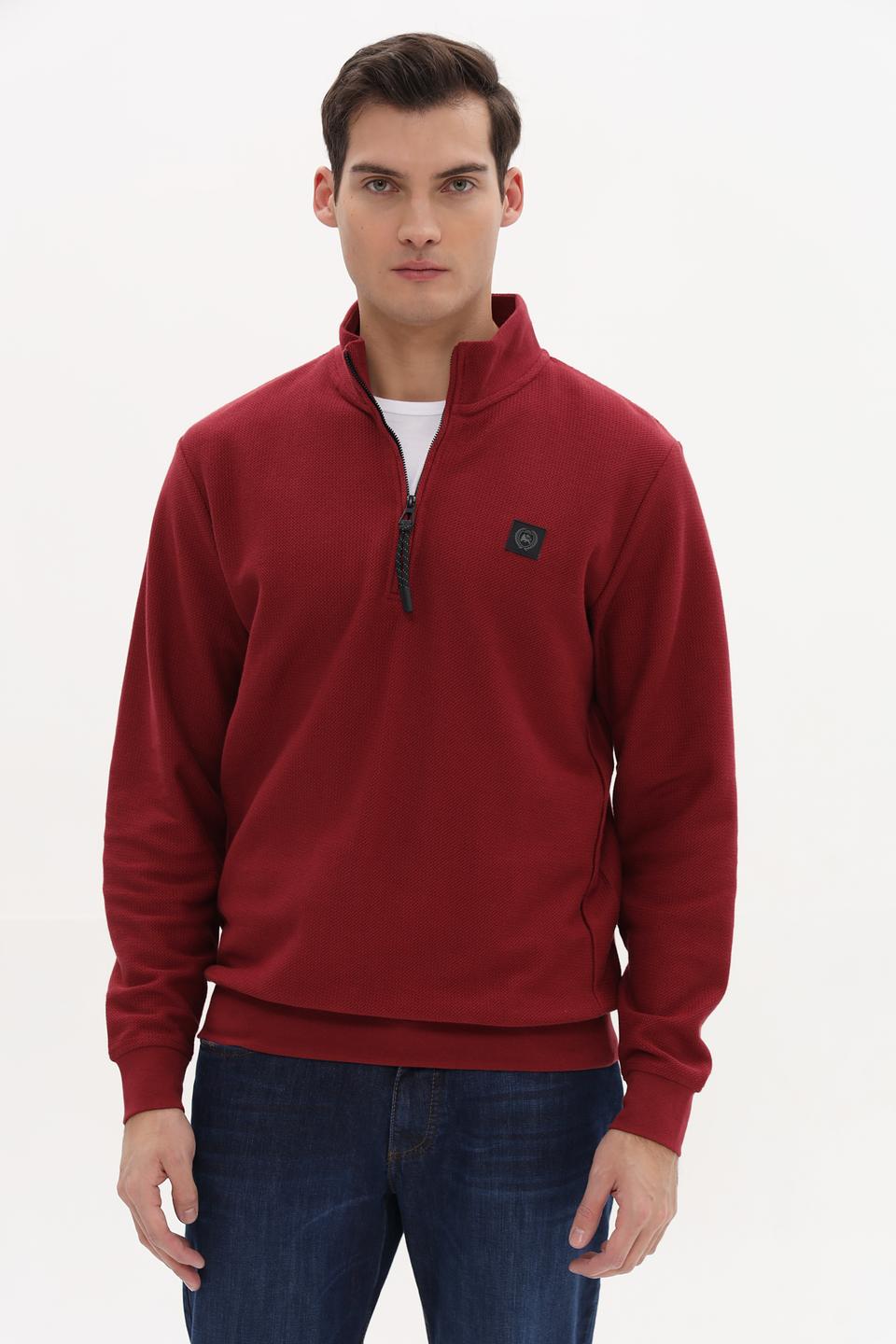 Джемпер Lerros с молнией бордовый