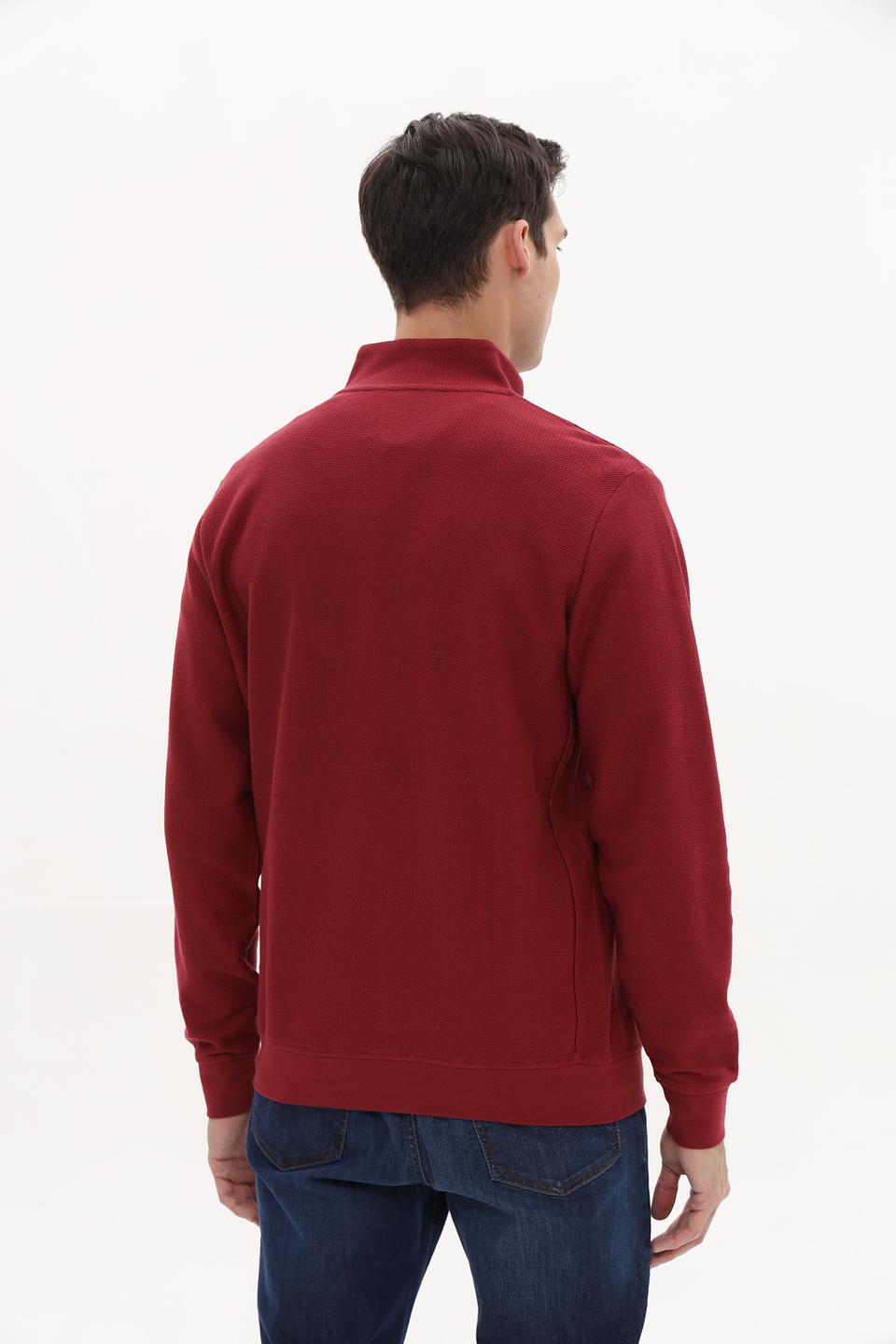 Джемпер Lerros с молнией бордовый