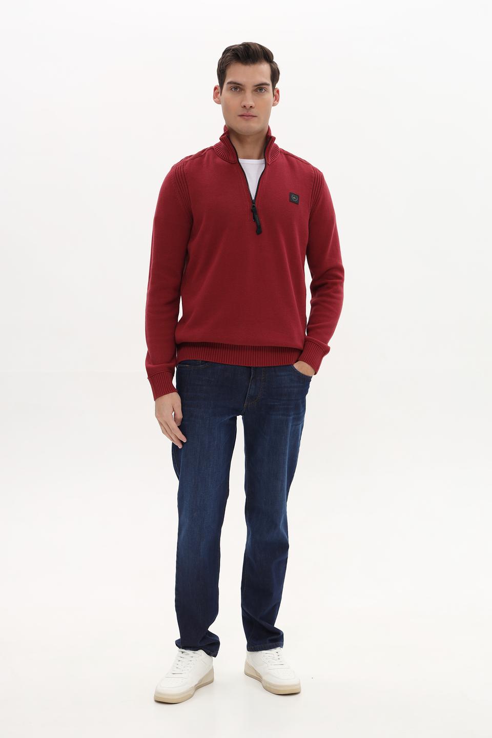 Джемпер Lerros с молнией бордовый