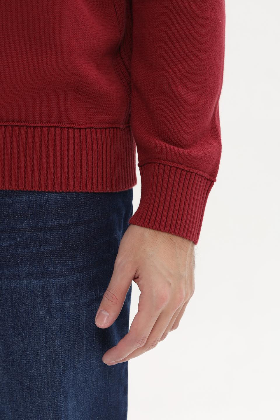 Джемпер Lerros с молнией бордовый