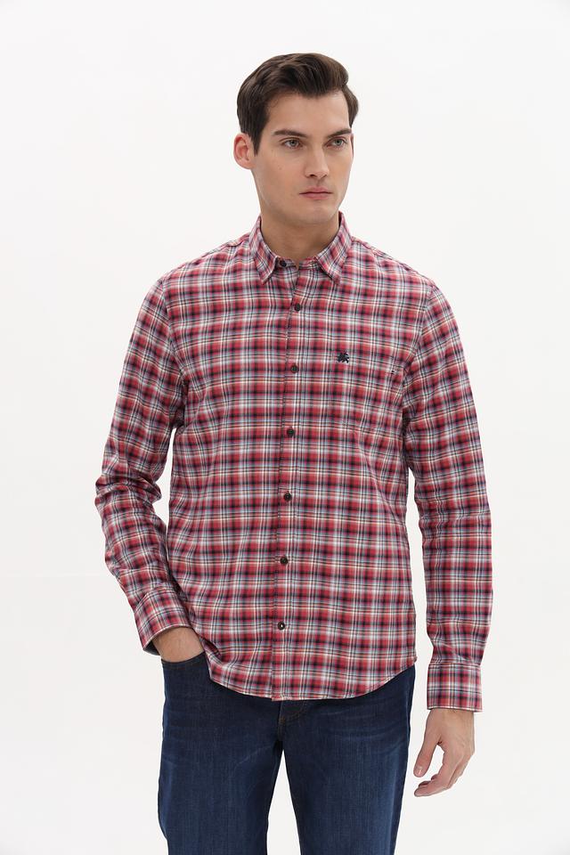 Рубашка Lerros клетка красный