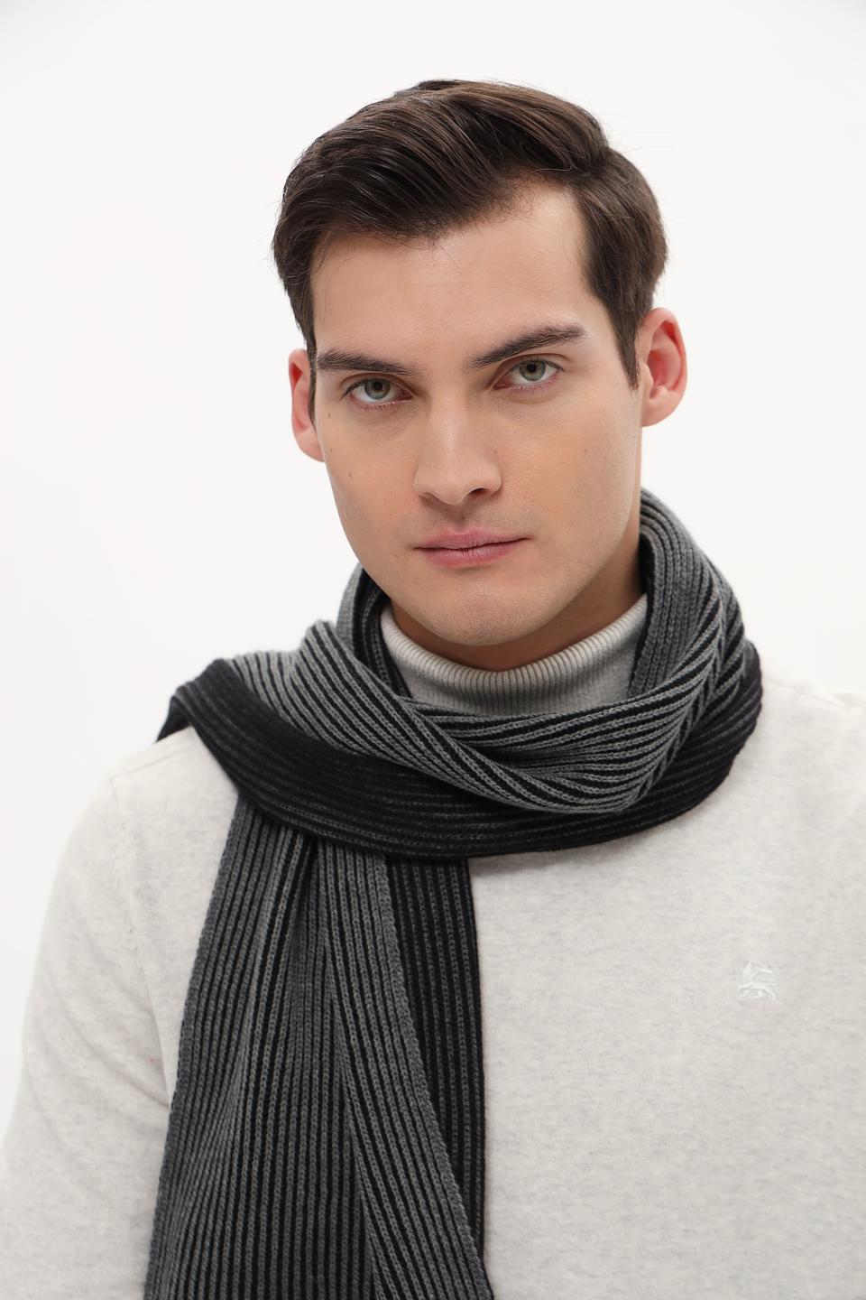 Шарф Bugatti ACC серый