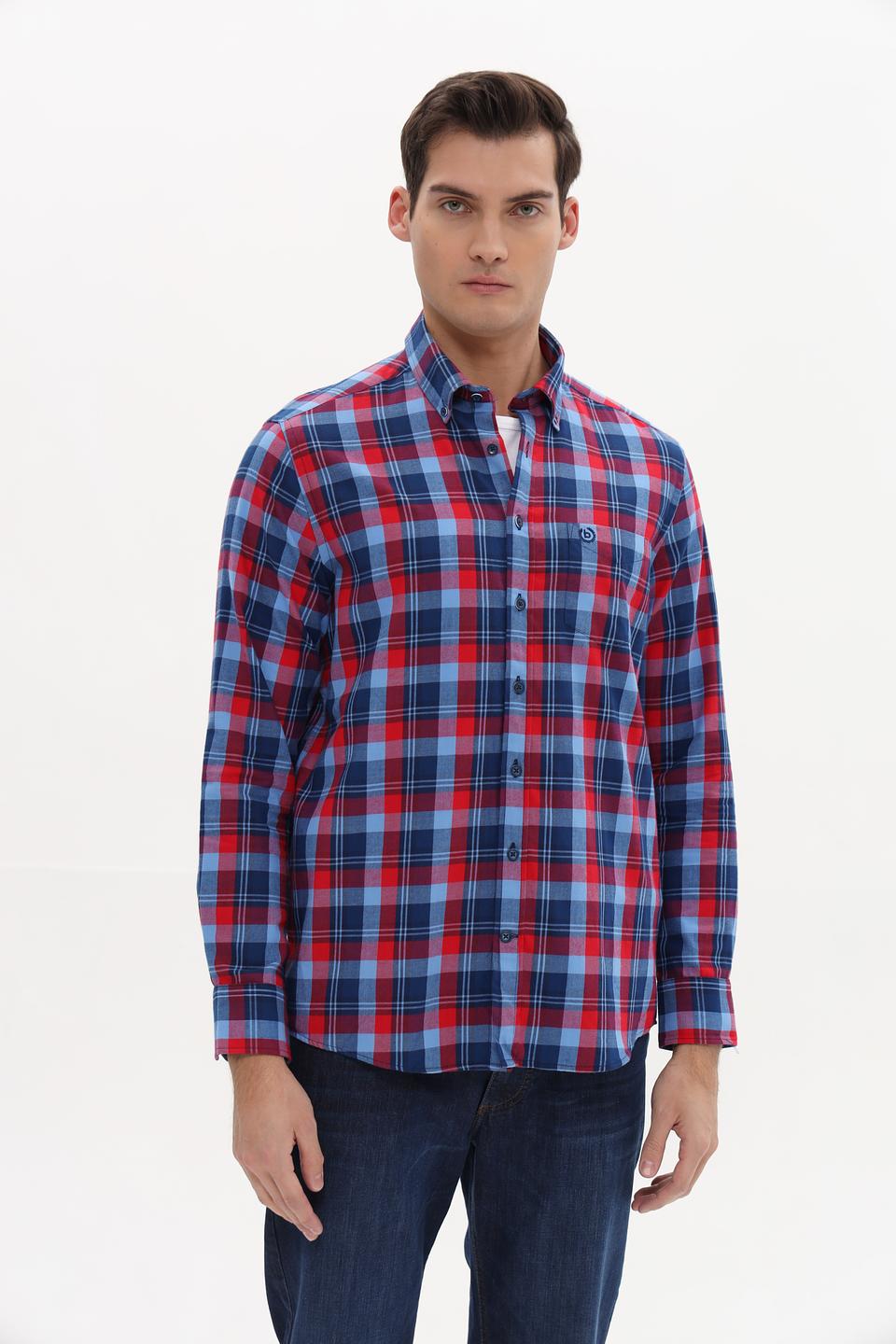 Рубашка Bugatti в клетку