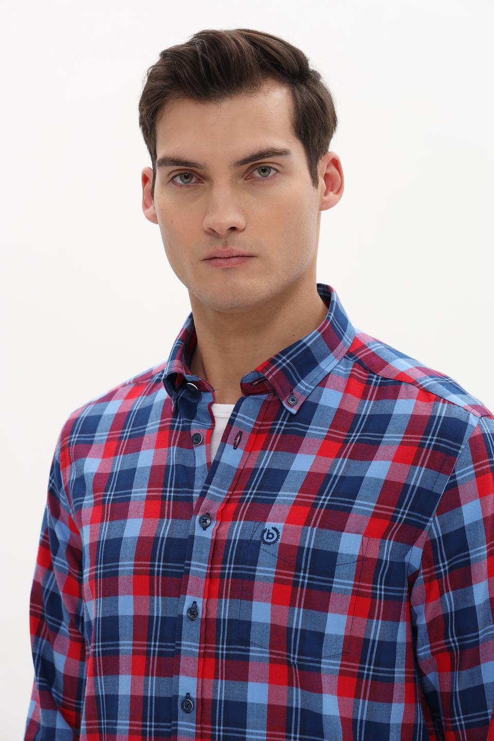 Рубашка Bugatti в клетку