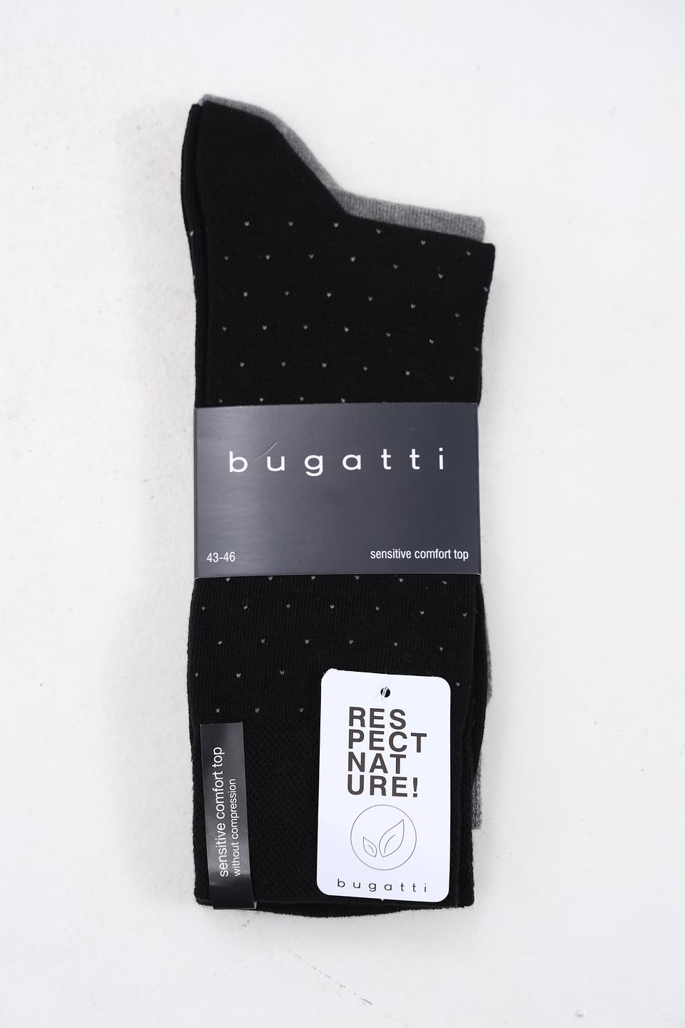 Носки Bugatti ACC чёрные в горошек