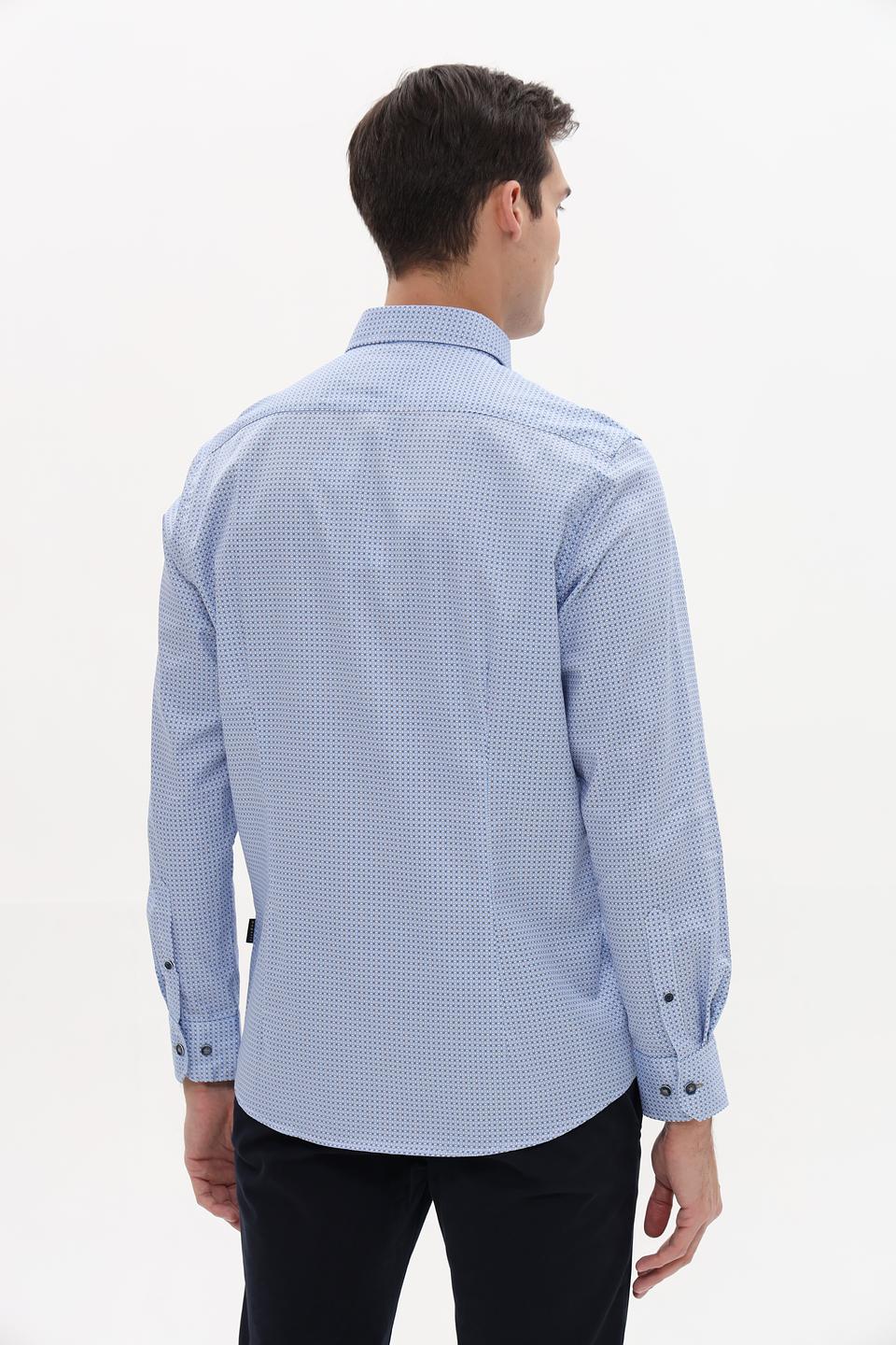 Рубашка Bugatti в голубую клетку
