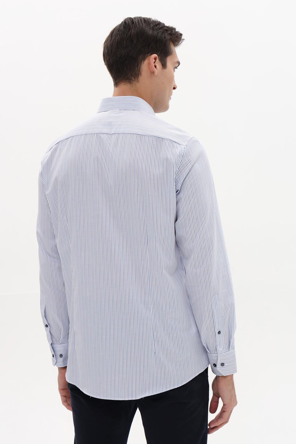 Рубашка Venti в полоску голубую