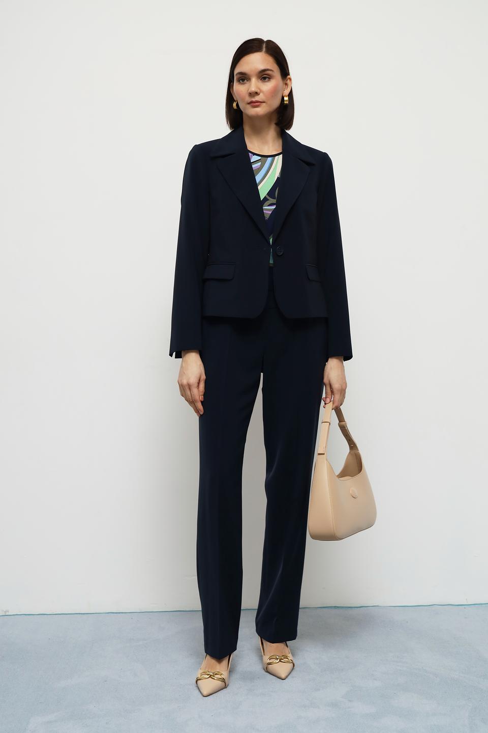 Брюки классические Bianca темно-синие