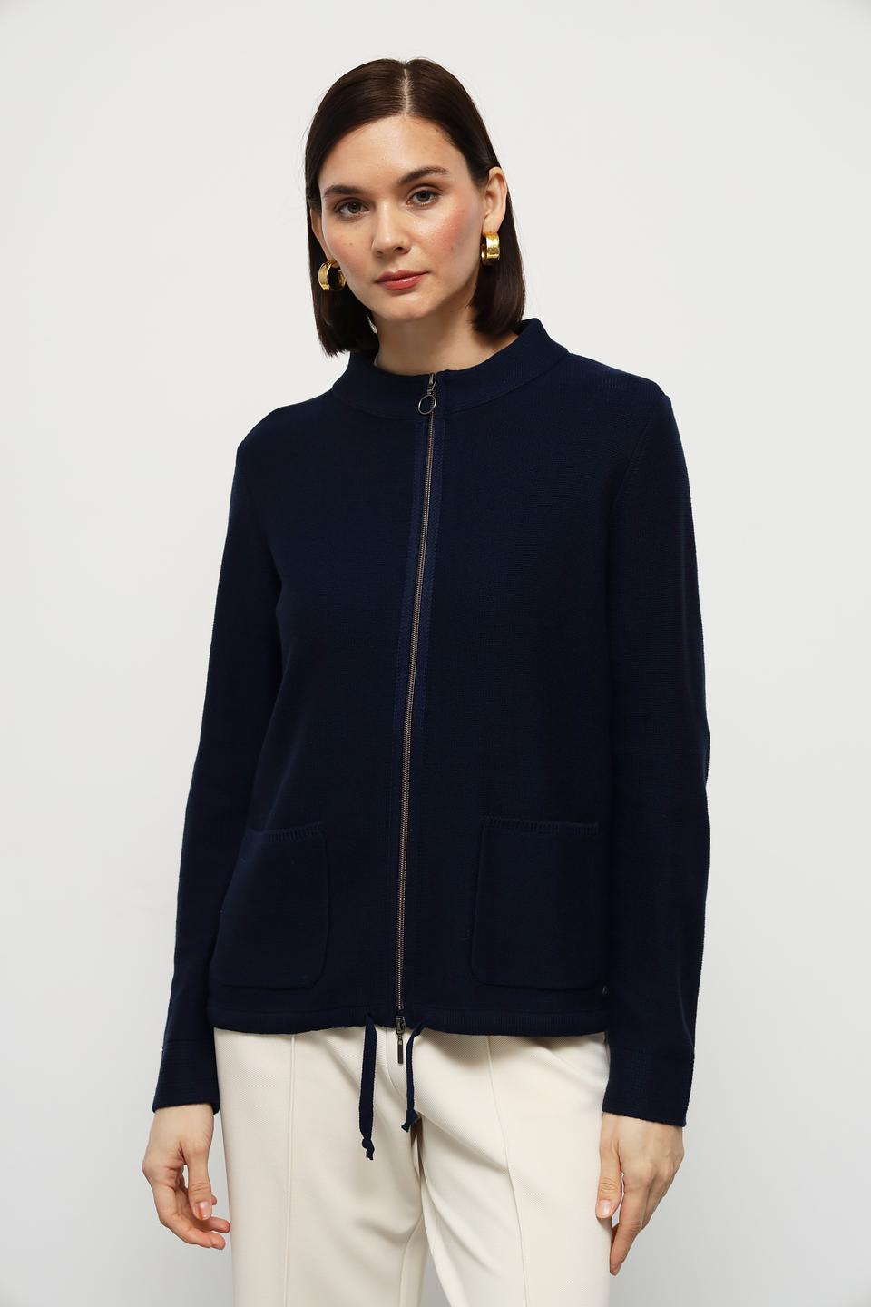 Жакет Olsen приталенный тёмно-синий