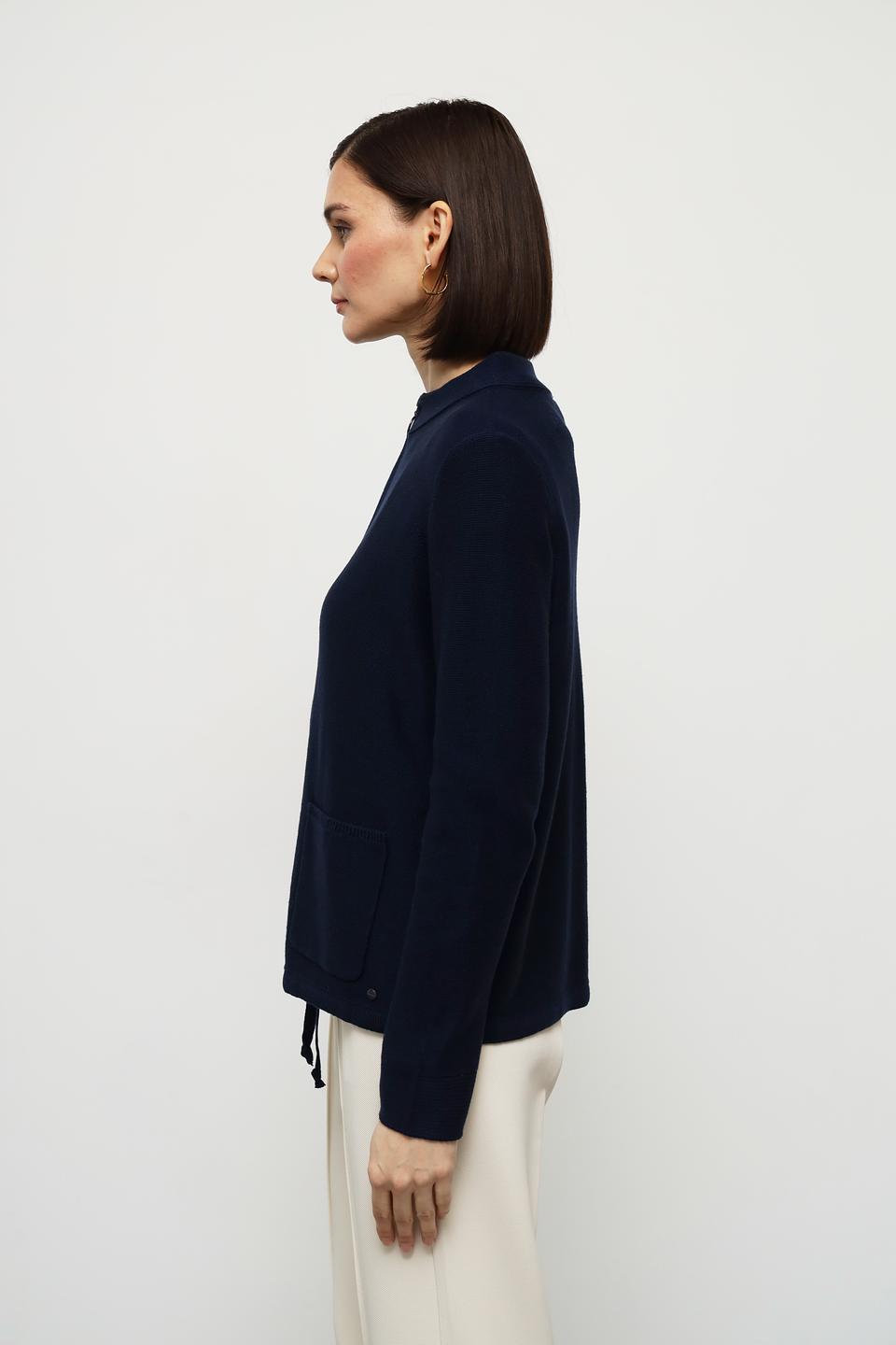 Жакет Olsen приталенный тёмно-синий