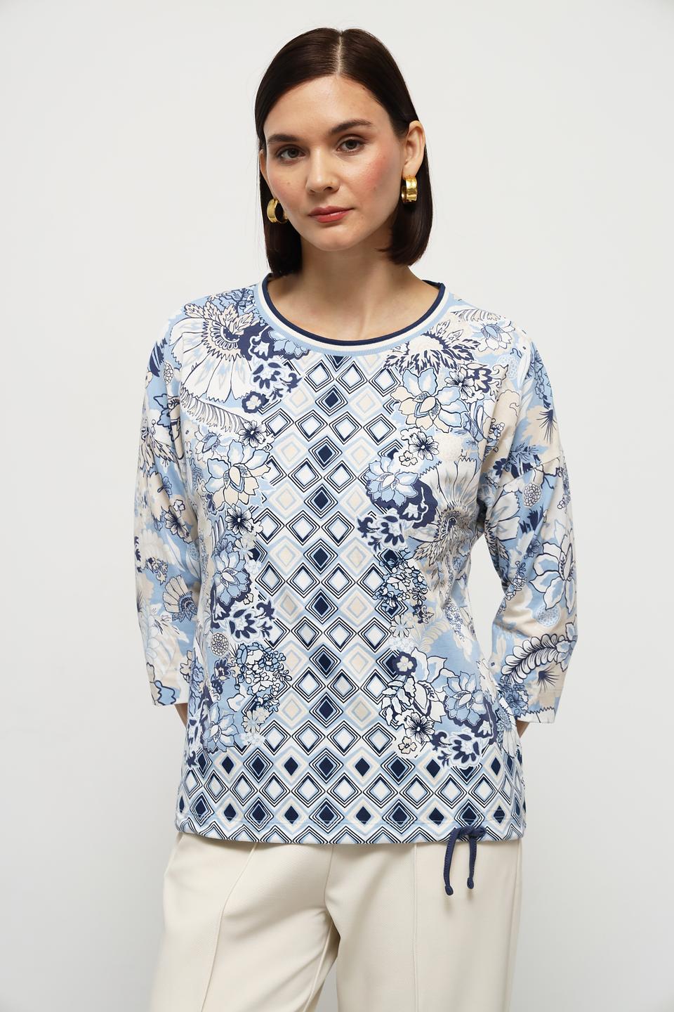 Блуза Olsen с геометрическим принтом