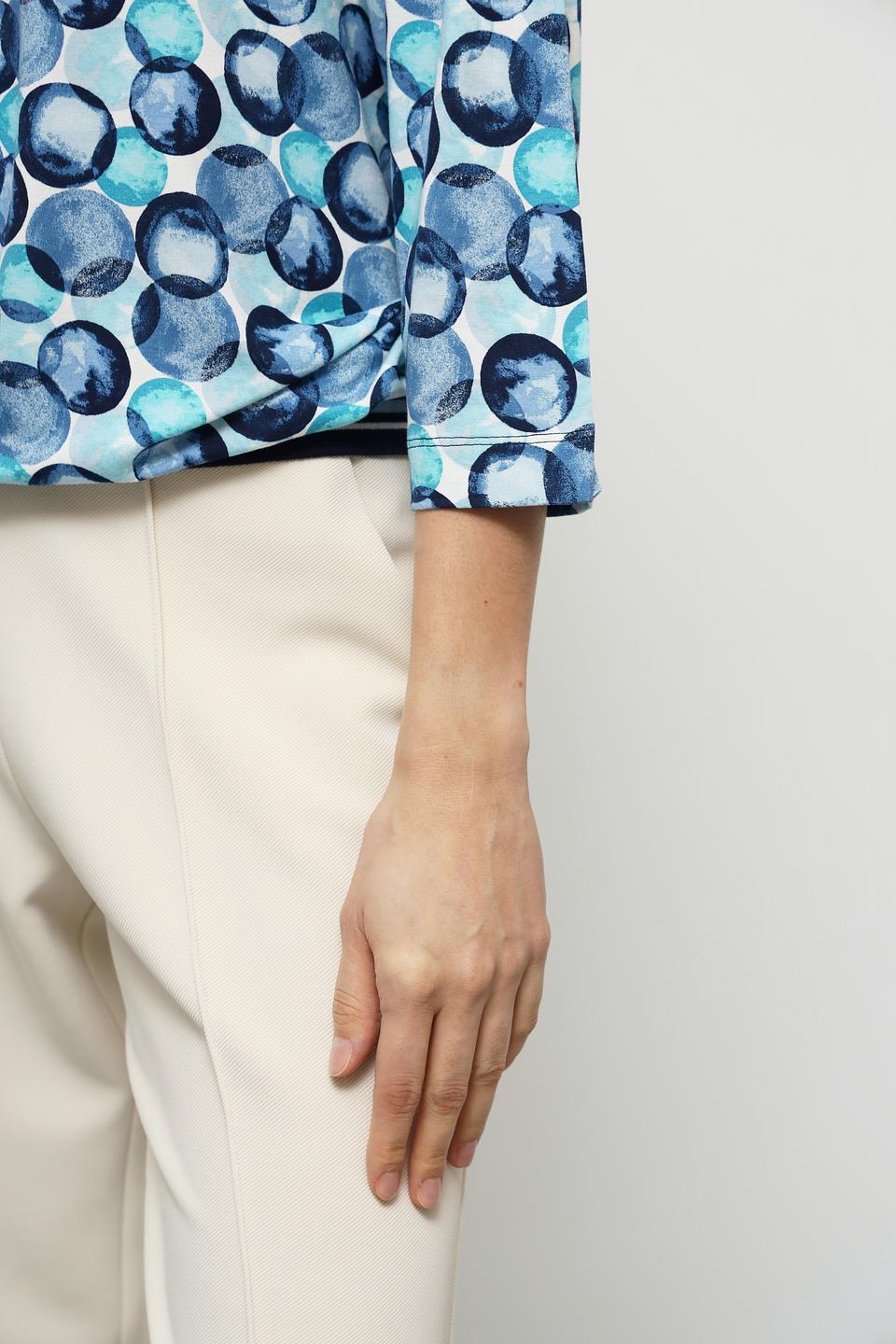 Блуза Olsen с принтом в горошек