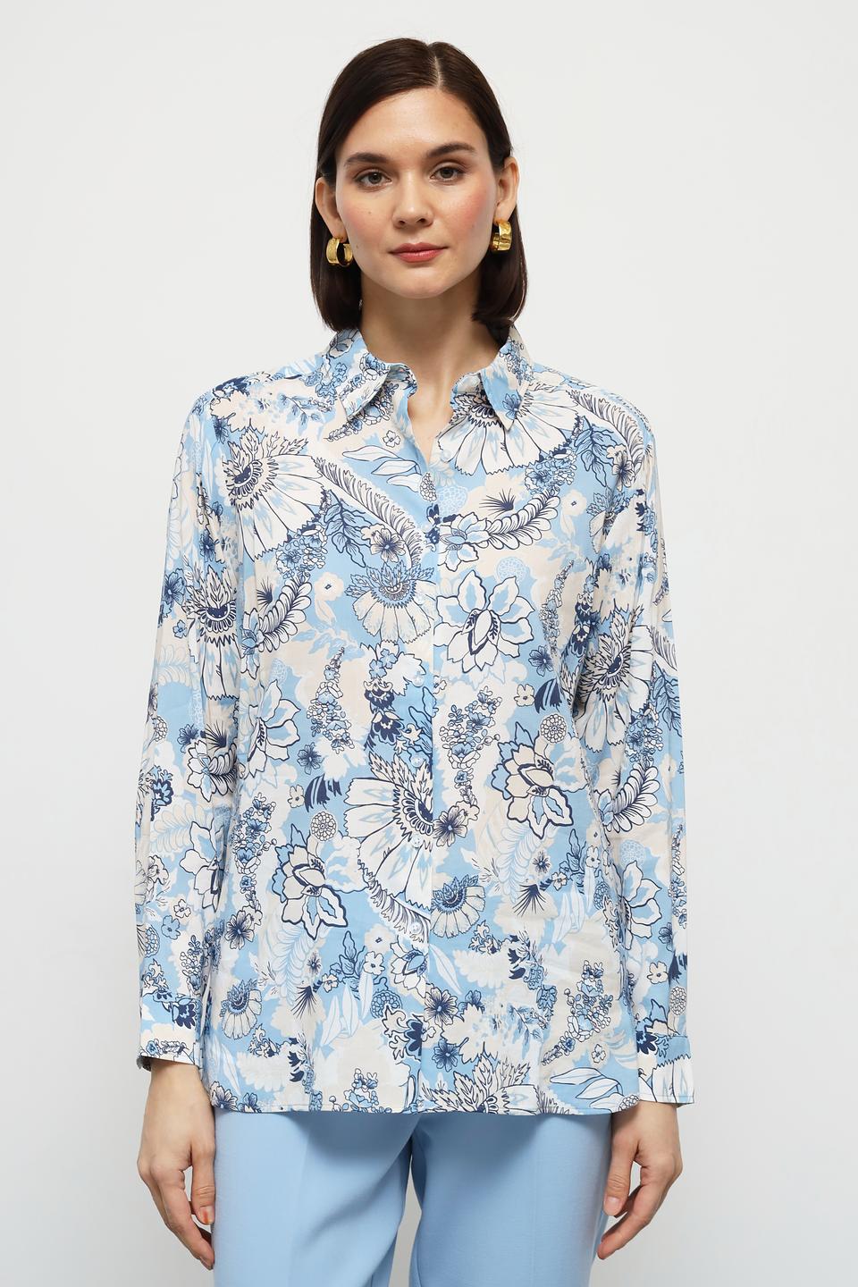 Блуза Olsen с цветочным принтом