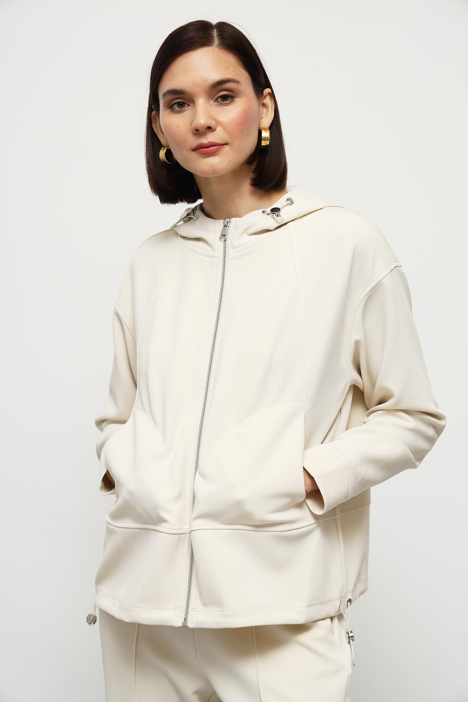 Жакет Olsen с капюшоном бежевый