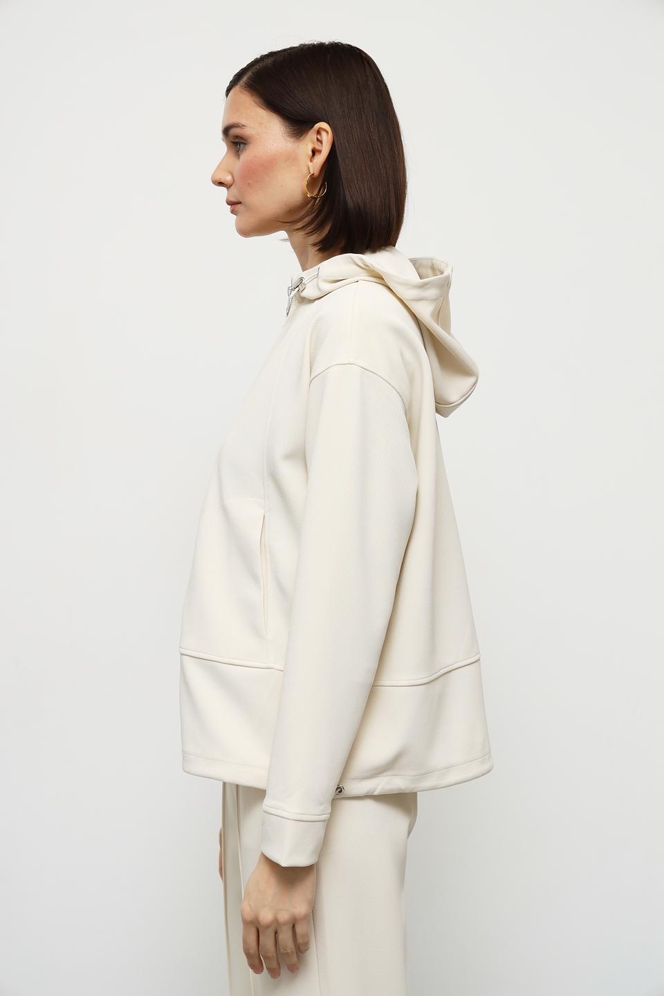 Жакет Olsen с капюшоном бежевый