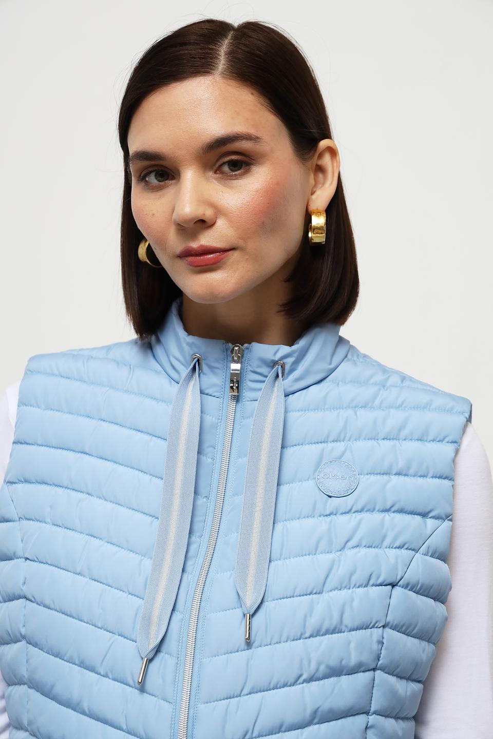 Жилет Olsen стеганый голубой