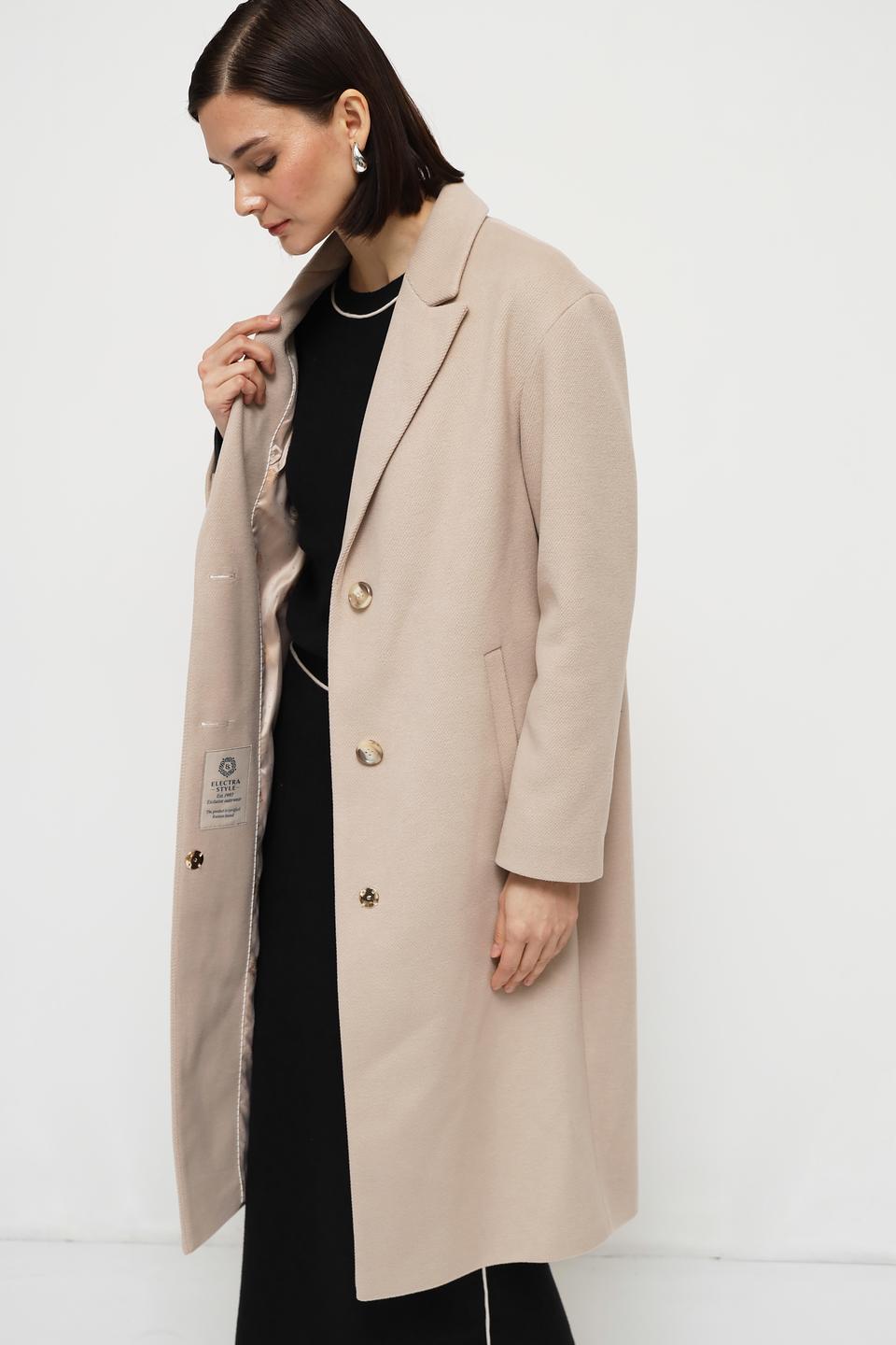 Пальто Electra style бежевое