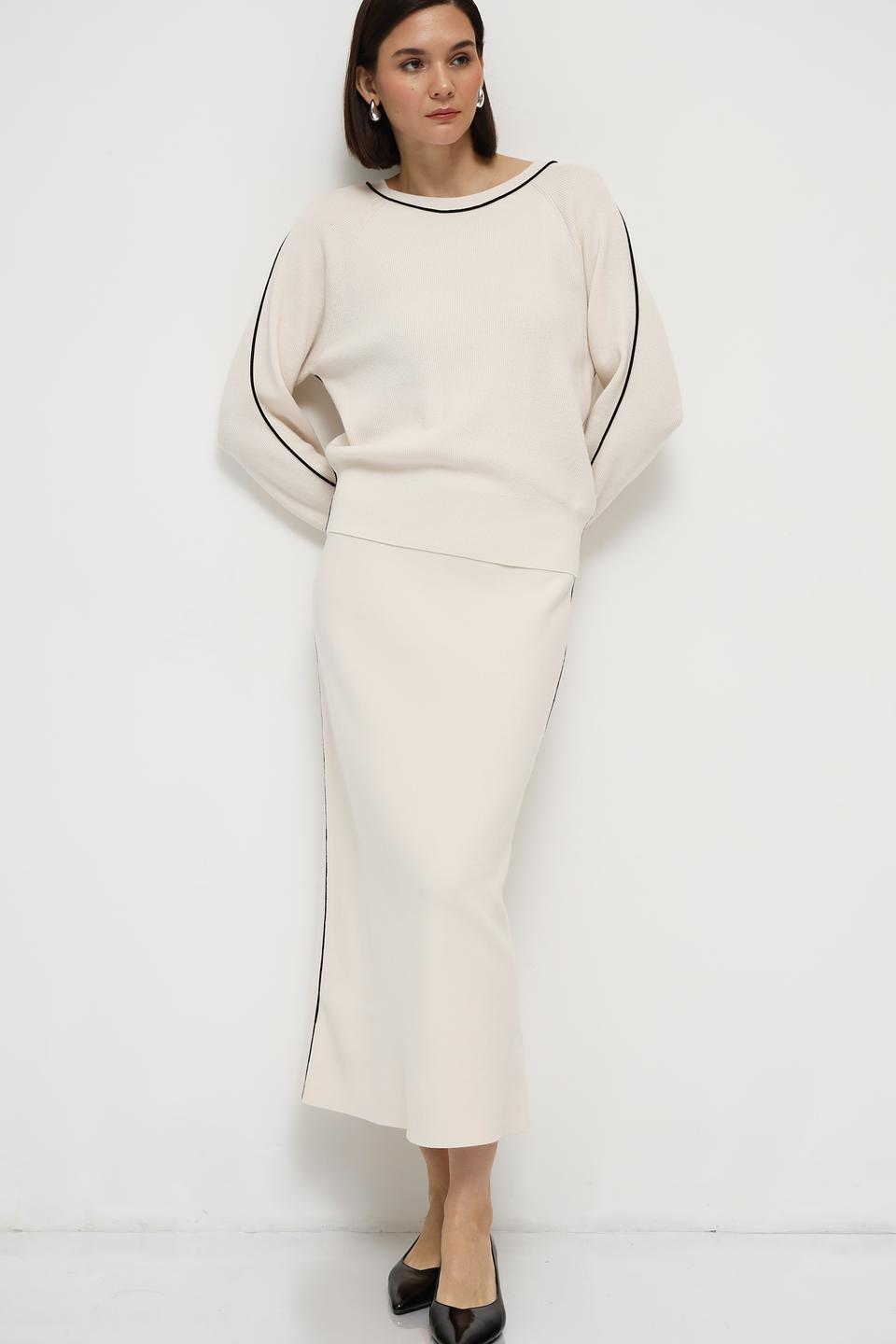 Юбка Oui миди с полоской