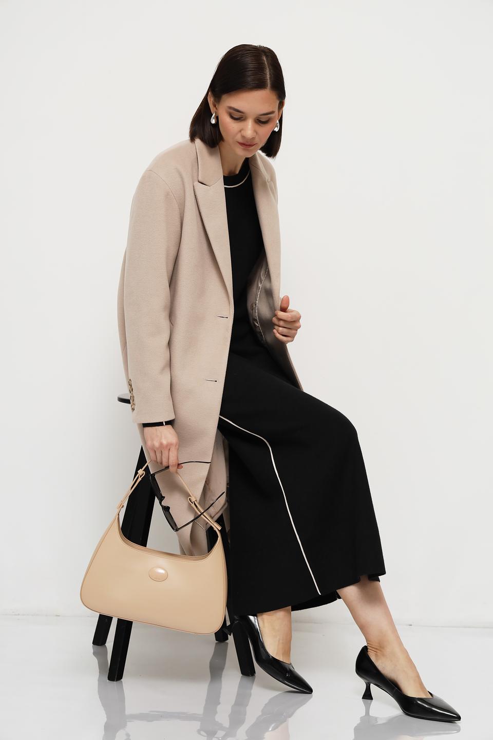 Юбка Oui чёрная с полосой