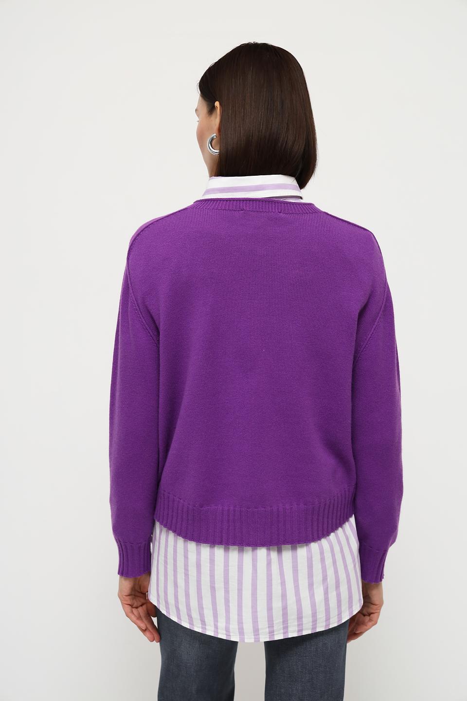 Пуловер Oui фиолетовый