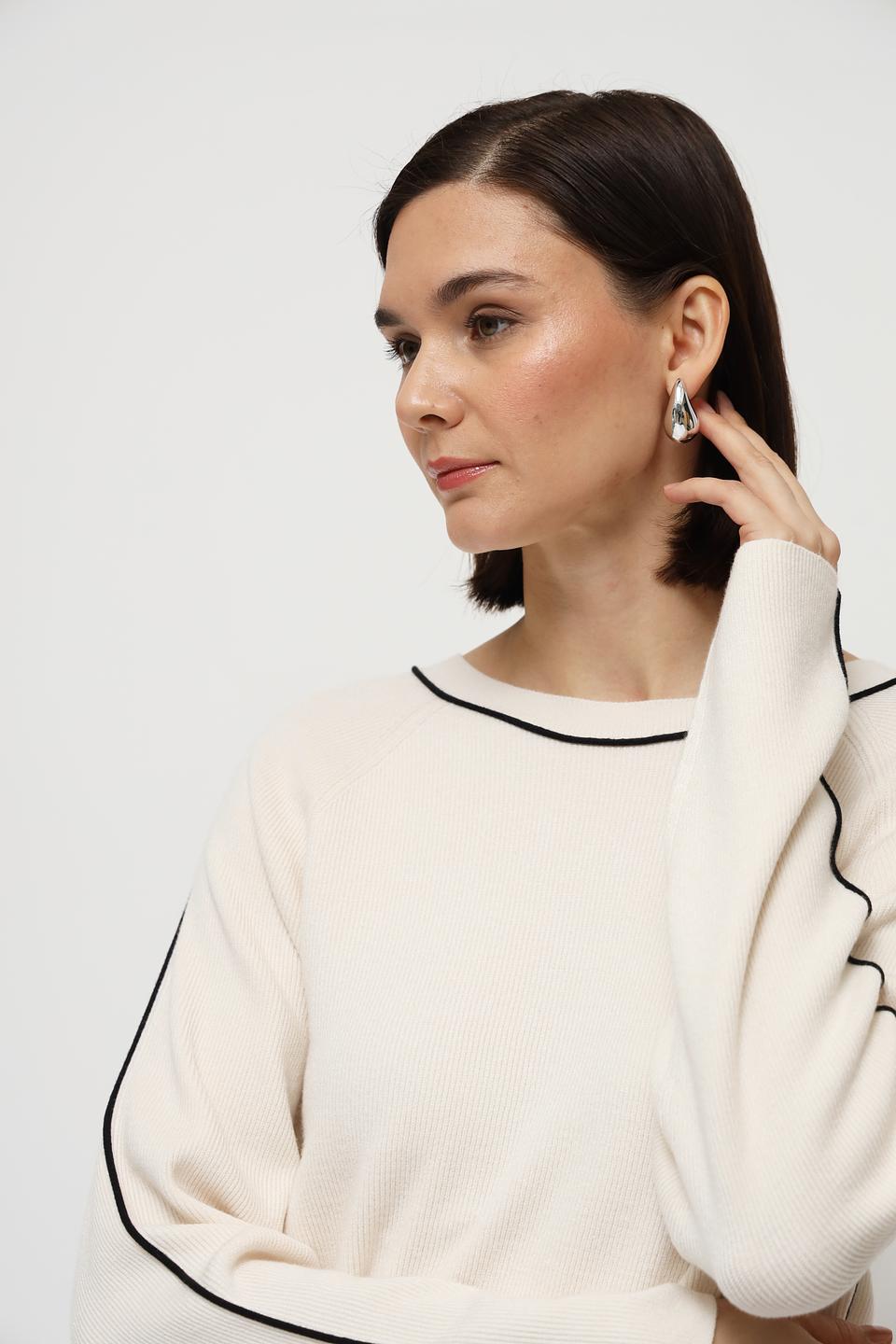 Пуловер Oui с полоской