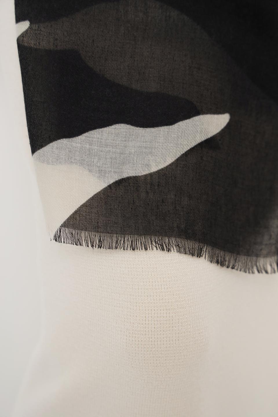 Шарф Oui с принтом зебра